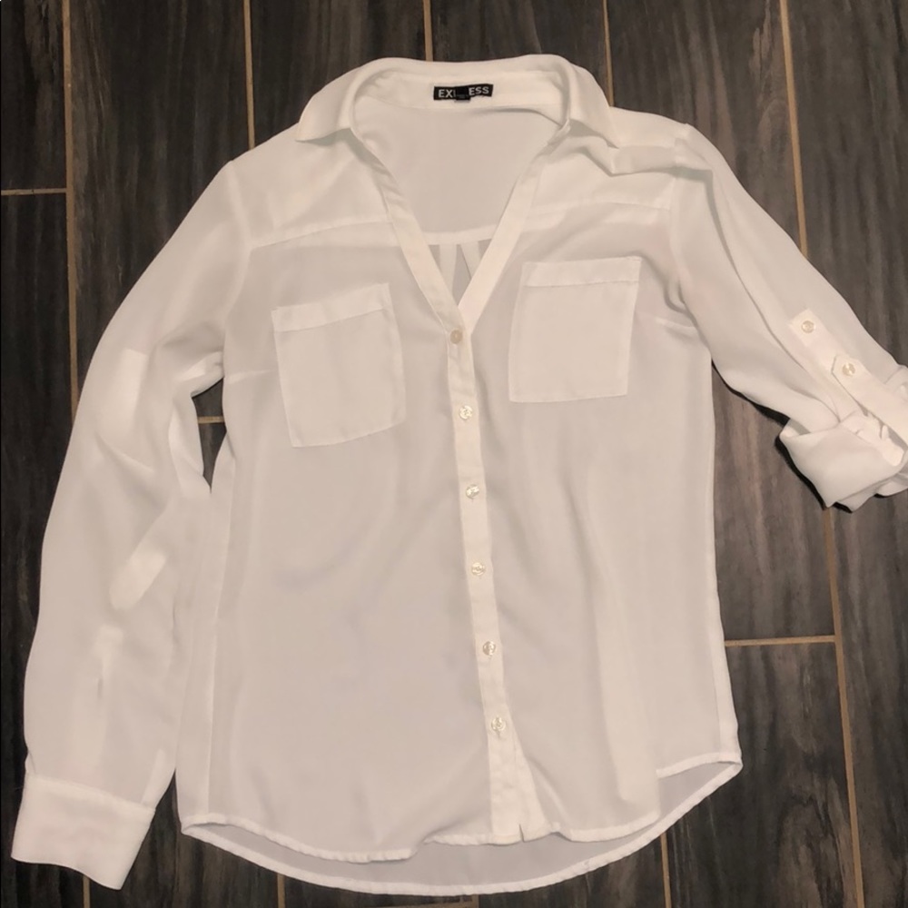 EXPRESS white blouse